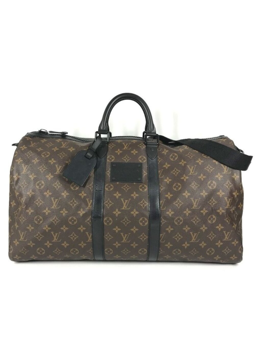 Louis Vuitton Boston Bag Keepall Bandouliere 55 Monogram Waterproof Macassar